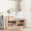 Armoire à chaussures 110x34x61 cm Bois de pin massif