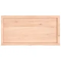 Étagère murale 100x50x(2-4) cm bois de chêne massif non traité