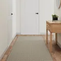 Tapis de couloir aspect sisal argenté 80x250 cm