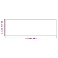 Tapis de couloir aspect sisal argenté 80x250 cm