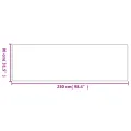 Tapis de couloir aspect sisal sable 80x250 cm