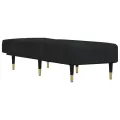 Chaise longue noir velours