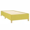 Cadre de lit sans matelas vert 100x200 cm tissu