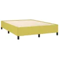 Cadre de lit sans matelas vert 140x190 cm tissu