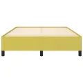 Cadre de lit sans matelas vert 140x190 cm tissu