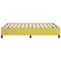 Cadre de lit sans matelas vert 140x190 cm tissu