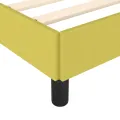 Cadre de lit sans matelas vert 140x190 cm tissu
