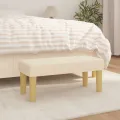 Banc Crème 70x30x30 cm Tissu