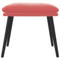 Repose-pied Rose 45x29,5x35 cm Velours