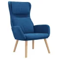 Chaise de relaxation Bleu Velours