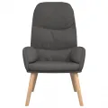 Chaise de relaxation Gris foncé Tissu
