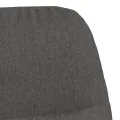 Chaise de relaxation Gris foncé Tissu