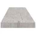 Étagère murale flottante Gris béton 90x23,5x3,8 cm MDF