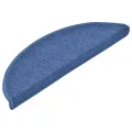Tapis d'escalier 10 pcs 56x17x3 cm Bleu