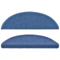 Tapis d'escalier 10 pcs 56x17x3 cm Bleu
