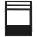 Étagères murales sous forme de cube 3 pcs Noir MDF