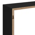 Étagères murales sous forme de cube 3 pcs Noir MDF