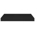 Étagère murale flottante noir 50x23x3,8 cm MDF