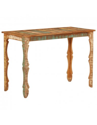 Table à manger 110x52x76 cm bois massif de récupération