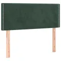 cadre de lit et matelas Vert foncé 80x200 cm Velours