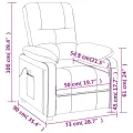 Fauteuil de massage Rouge bordeaux Tissu