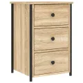 Table de chevet chêne sonoma 40x36x60 cm bois d'ingénierie