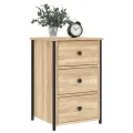 Table de chevet chêne sonoma 40x36x60 cm bois d'ingénierie