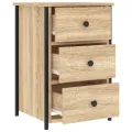 Table de chevet chêne sonoma 40x36x60 cm bois d'ingénierie
