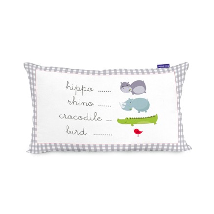 Housse de coussin HappyFriday Mr Fox Hippo Multicouleur 50 x 30 cm 2