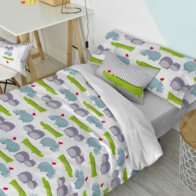 Kissenbezug HappyFriday Mr Fox Hippo Bunt 50 x 30 cm