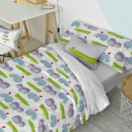 Kissenbezug HappyFriday Mr Fox Hippo Bunt 50 x 30 cm