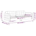 Lit de repos sans matelas gris clair 90x200 cm velours