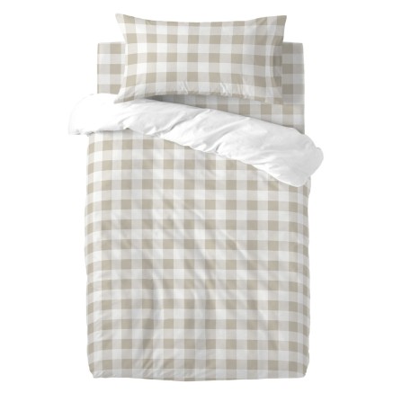 Bettwäsche-Set für Babybetten HappyFriday BASIC KIDS Beige Babybettc