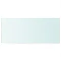 Panneaux d'étagère 2 pcs verre transparent 50x25 cm