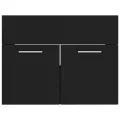 Ensemble de meubles de salle de bain Noir Aggloméré