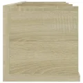 Étagère murale à CD Chêne sonoma 75x18x18 cm Bois d'ingénierie