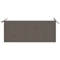 Banc de jardin pliable avec coussin 118 cm Bambou