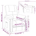 Fauteuil inclinable Crème Tissu