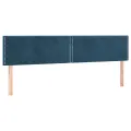 cadre de lit et matelas Bleu foncé 180x200cm Velours
