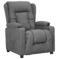 Fauteuil inclinable Gris clair Tissu