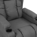 Fauteuil inclinable Gris clair Tissu