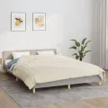 Couverture lestée Crème clair 200x230 cm 9 kg Tissu
