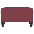 Repose-pied Rouge bordeaux 70x55x41 cm Tissu