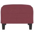 Repose-pied Rouge bordeaux 70x55x41 cm Tissu