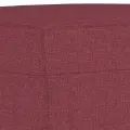 Repose-pied Rouge bordeaux 70x55x41 cm Tissu
