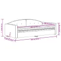 Lit de jour avec matelas rose 100x200 cm velours