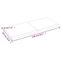 Étagère murale 140x60x(2-4) cm bois de chêne massif non traité