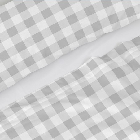 Bedding set HappyFriday Basic Kids Vichy Grey Single 180 x 270 cm 2 Pi