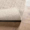 Tapis ZIZUR crème 200x290 cm aspect de jute intérieur extérieur