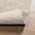 Tapis ZIZUR crème 100x200 cm aspect de jute intérieur extérieur